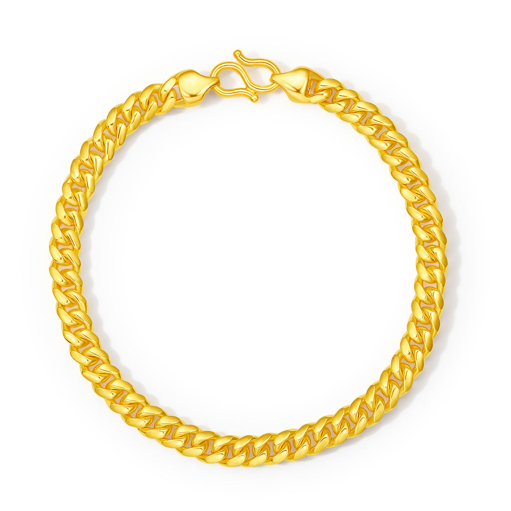 999 24K Gold Chain Bracelet 20-25g A0713519