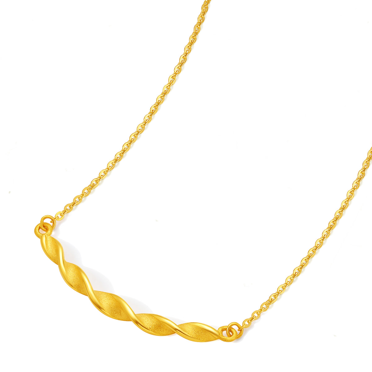 999 24K Gold Pendant Necklace 3.1-3.4g A0614005