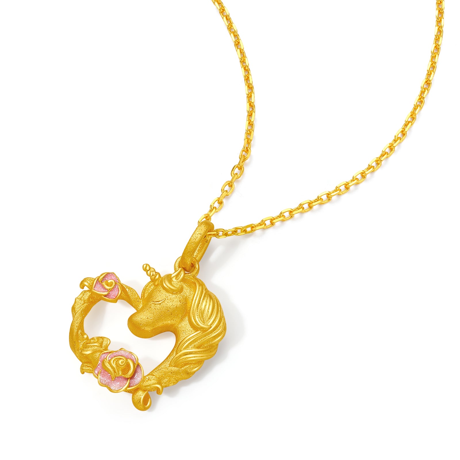 'Year of the Horse' 999.9 24K Gold Pendant Horse Heart 3.1-3.45g A0422089