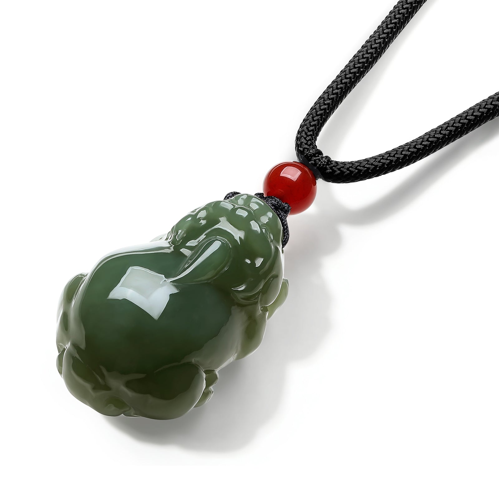 Pendant Hetian Jade Agate 6mm Pixiu Y0411863