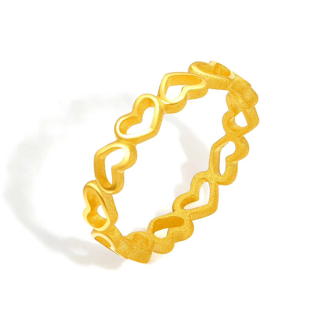 "Cute&Cool" 999 24K Gold Ring Heart 1.6-2.7g A0112043