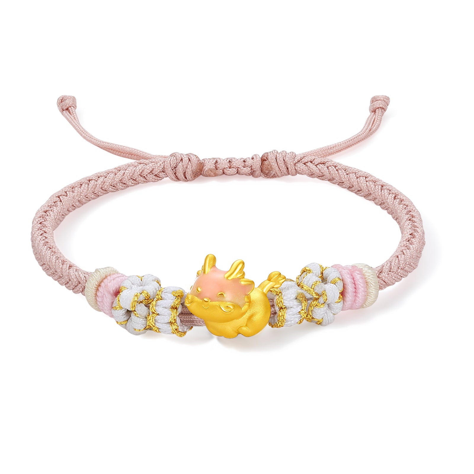 "Chinese Zodiac" 24K Gold String Bracelet Chinese Zodiac 0.7-1g