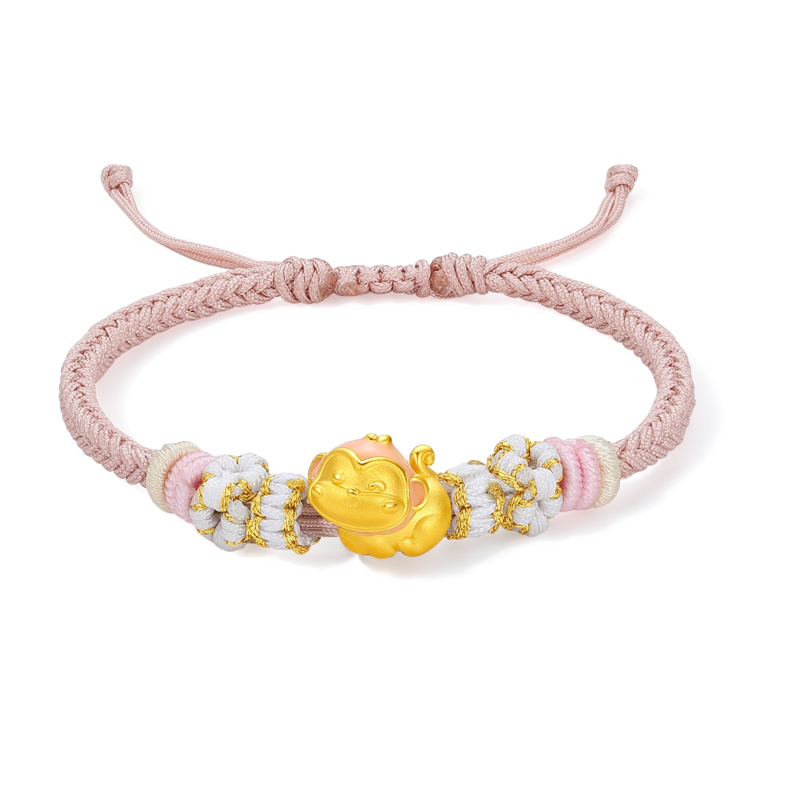 "Chinese Zodiac" 24K Gold String Bracelet Chinese Zodiac 0.7-1g