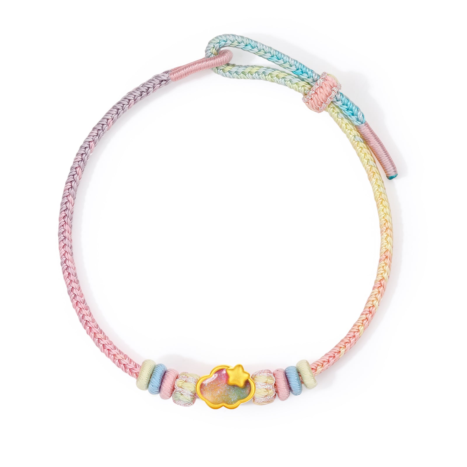 "Pop wu~" 24K Gold Charm Bracelet  0.4-0.6g A1615612