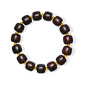 24K Gold Beaded Bracelet Sandalwood 0.75-1g A1920995