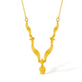 "Annie's Garden" 999 24K Gold Pendant Necklace Flower 3.6-4.2g A0613054