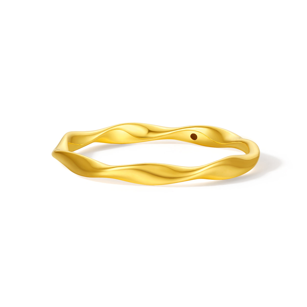24K Gold Ring Mobius strip 0.5-1.1g A0122973