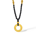 24K Gold Pendant Peace Buckle 1.1-1.4g A0413219
