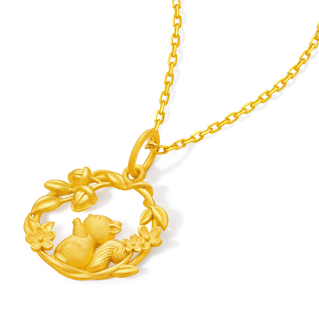 999 24K Gold Pendant Flower 1.9-2.3g A0423584