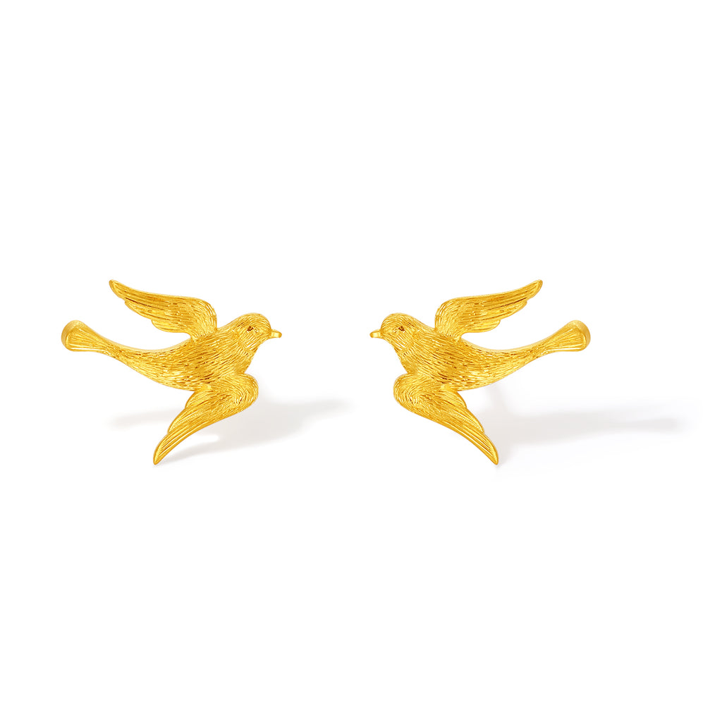 999 24K Gold Earrings 1.89-2.19g A0924530