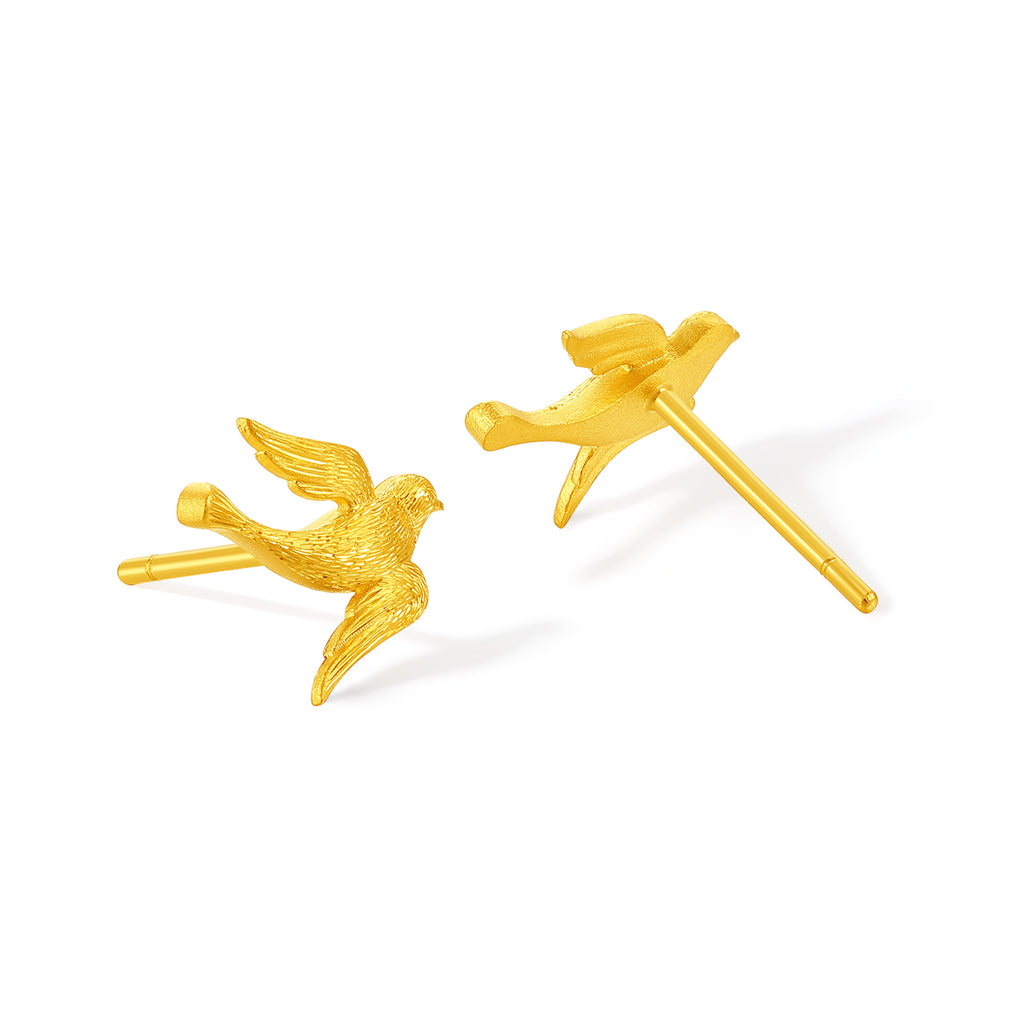 999 24K Gold Earrings 1.89-2.19g A0924530