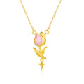 “Dream in the Garden” 999 24K Gold Pendant Necklace Flower 3.65-4.15g A0614926