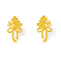 999 24K Gold Earrings Flower 1.7-2g A0923346