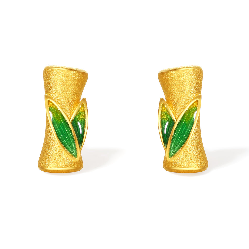 999 24K Gold Earrings 1.7-1.9g A0924027