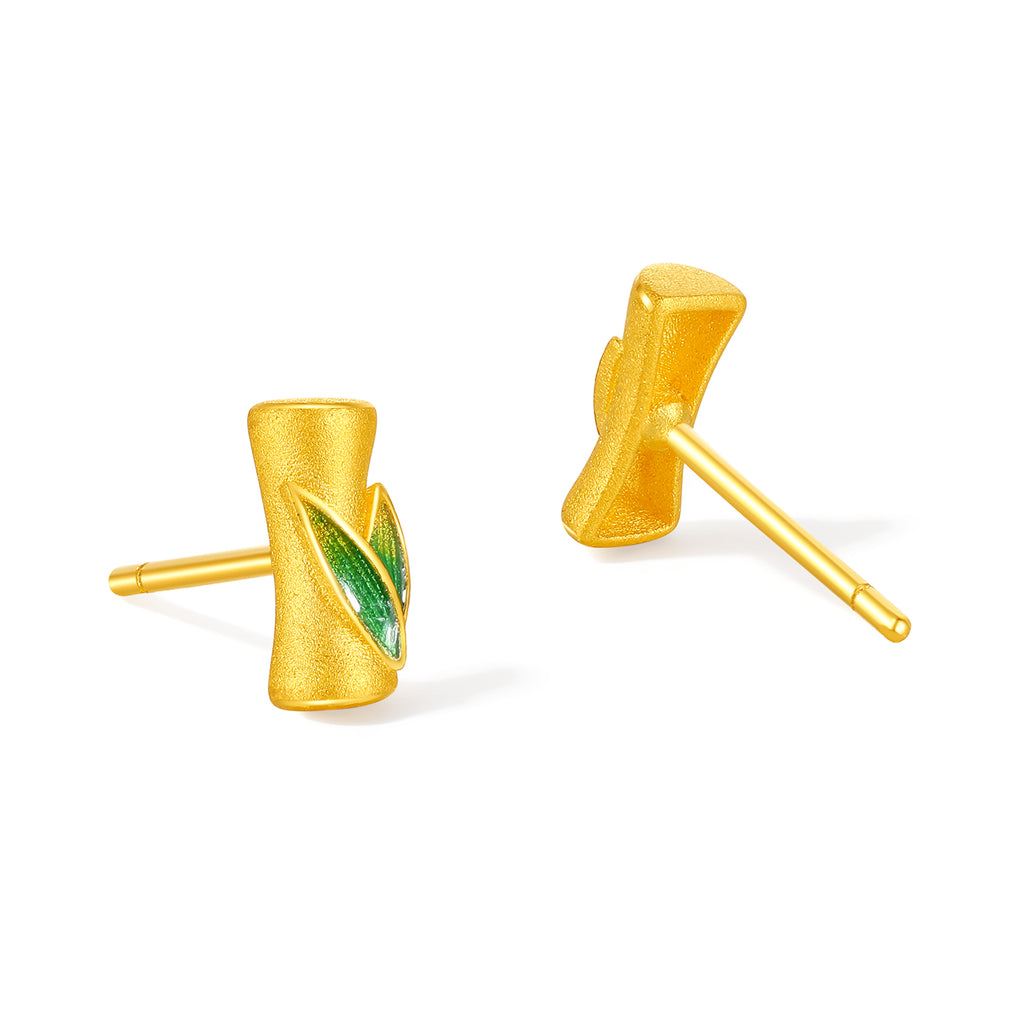 999 24K Gold Earrings 1.7-1.9g A0924027
